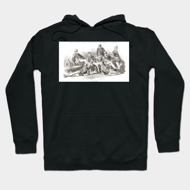 Oxford crew, Oxford & Cambridge Boat race of 1867 Hoodie by artfromthepast